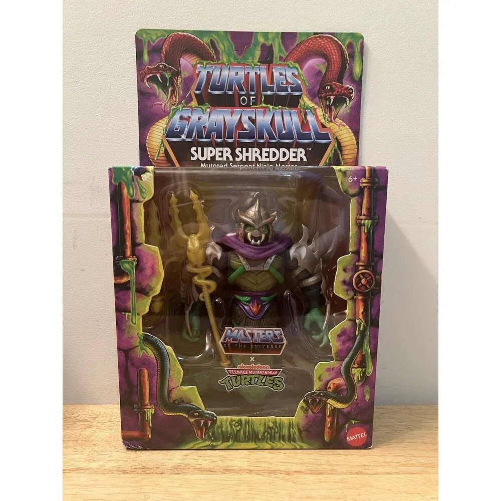 MOTU x TMNT Super Shredder Turtles of Grayskull Deluxe Figure NEW
